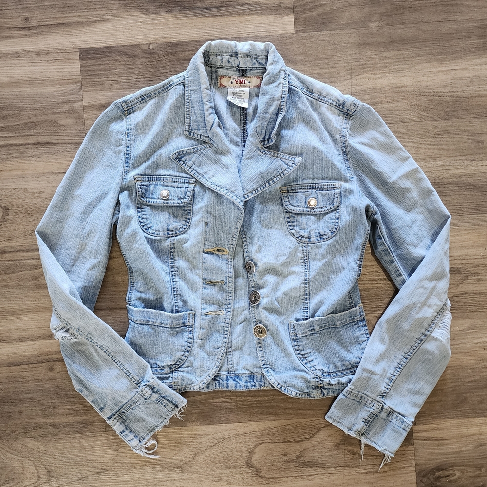 YMI Vintage Light Wash Denim Jacket